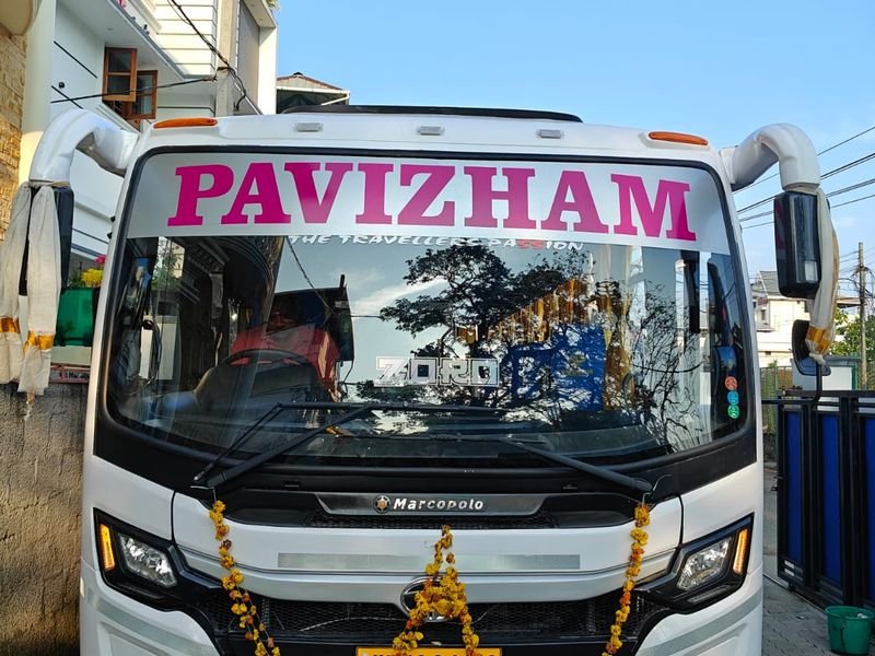 Pavizham bus front