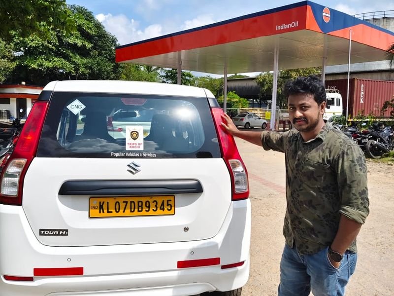 Posing with Sedan cab 4