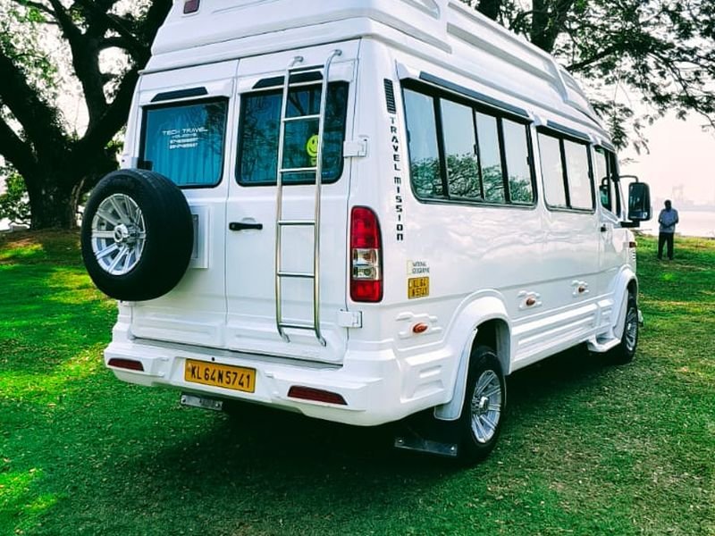 Tempo Traveller back and side Amazing view
