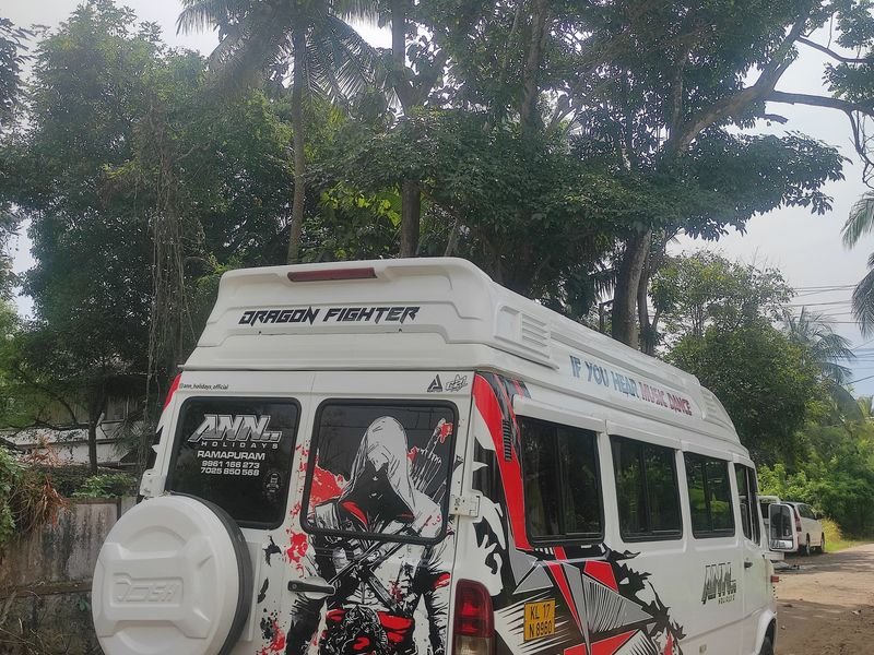 Tempo Traveller back and side view 15