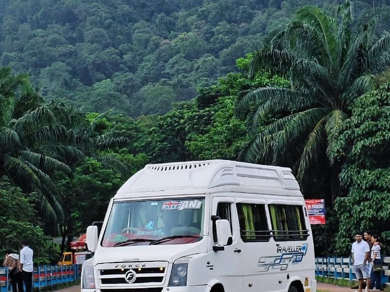 Tempo Traveller front and side Amazing view
