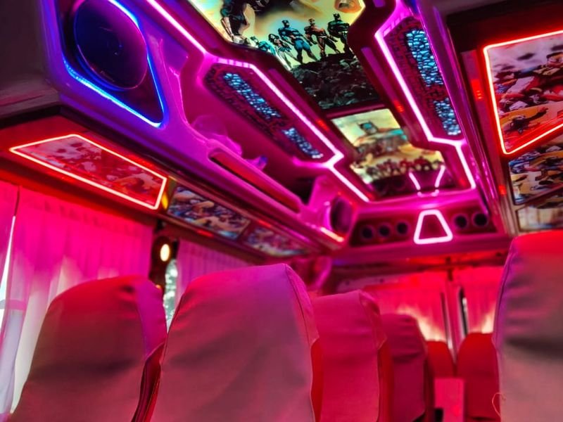 Tempo traveller inside 1